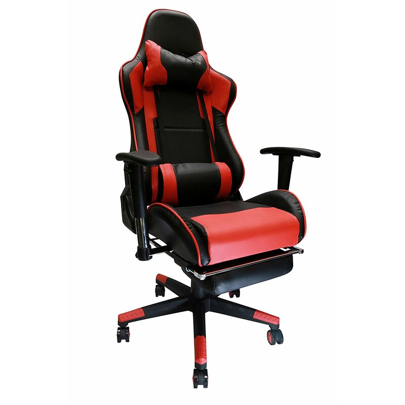 Symple Stuff Erognomic Racing Gaming Chair With Adjustable Armrest And